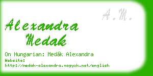 alexandra medak business card